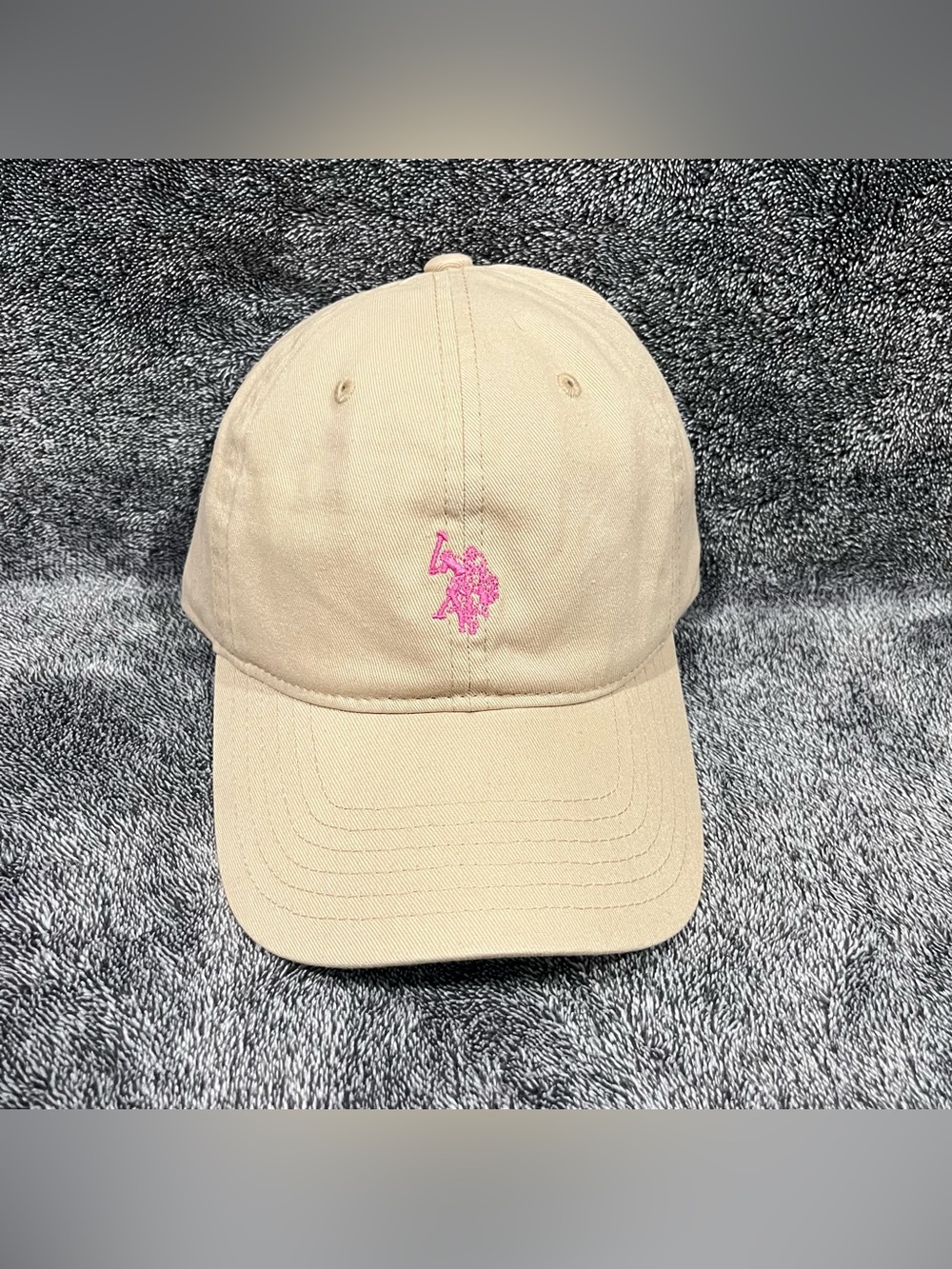 U.S. Polo Assn. beige baseball cap for women